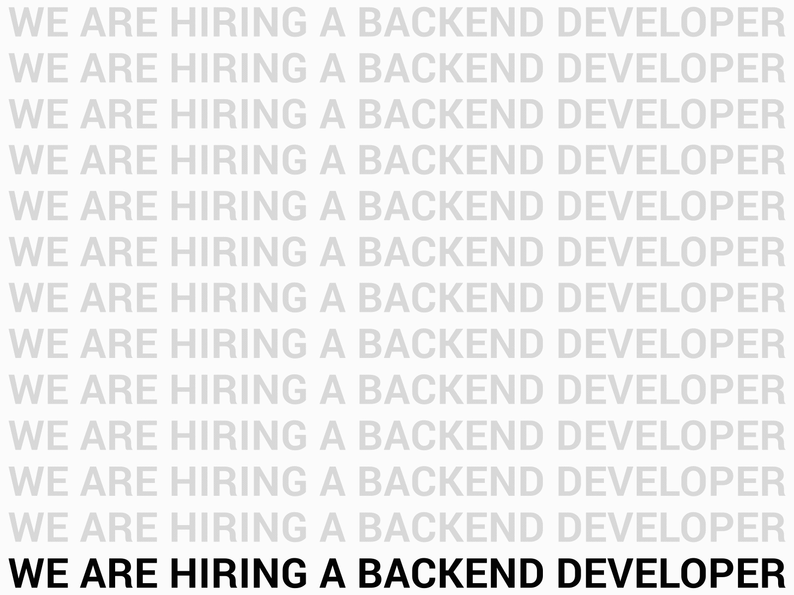 We are hiring, gif animation
